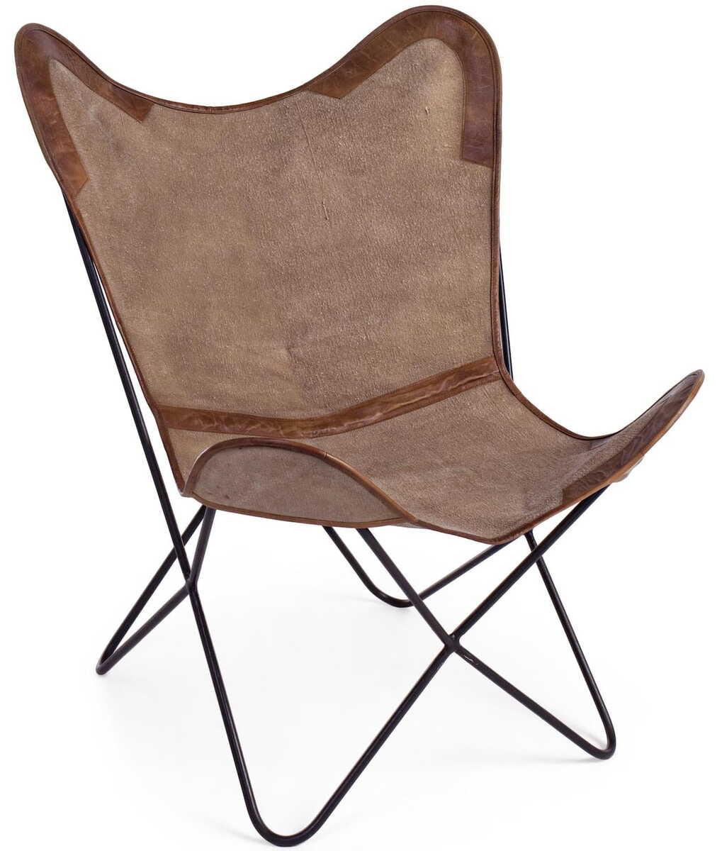 mutoni Fauteuil Butterfly Eaton beige  