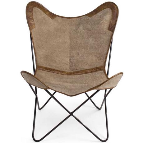 mutoni Fauteuil Butterfly Eaton beige  