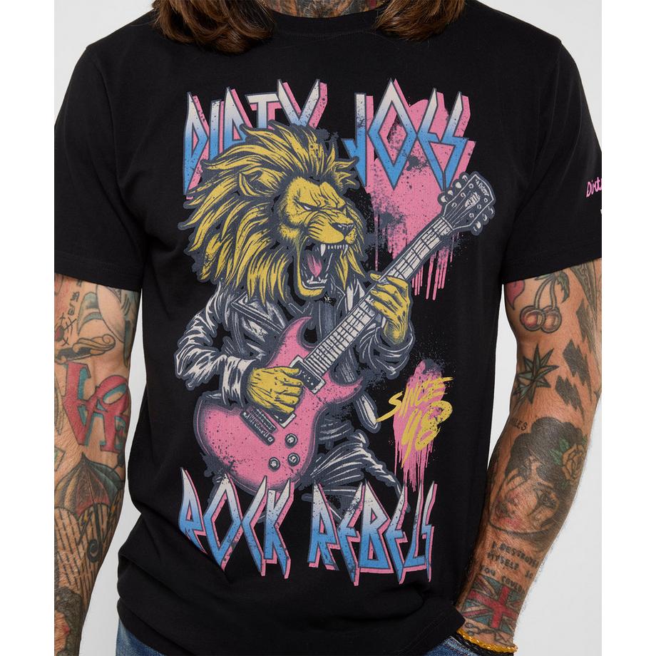 Joe Browns T-Shirt Rocker con Stampa Leone Chitarrista  
