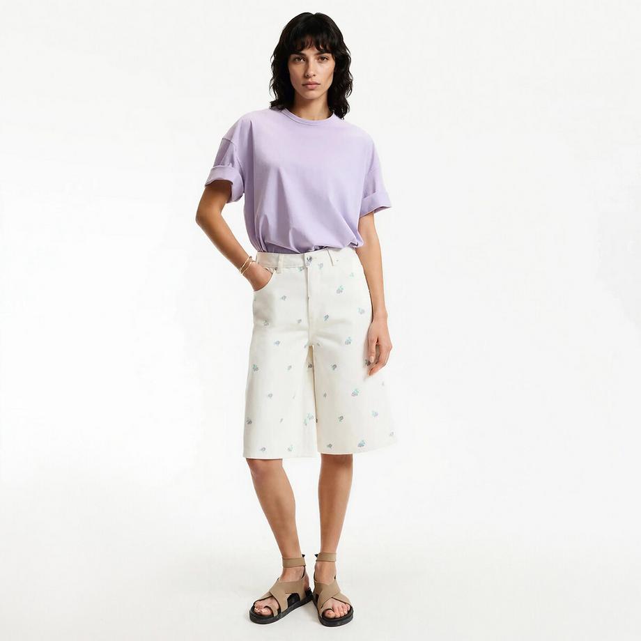La Redoute Collections  Bermuda brodé fleurs 