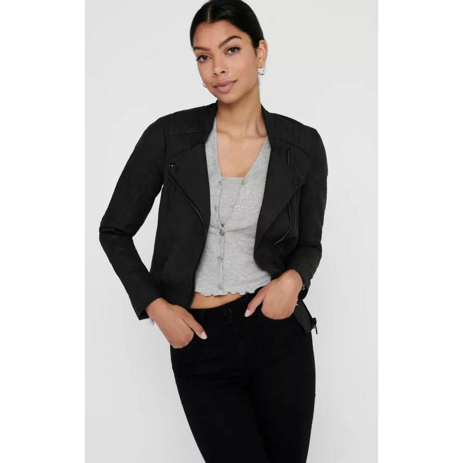 ONLY Veste Biker Aspect Cuir  