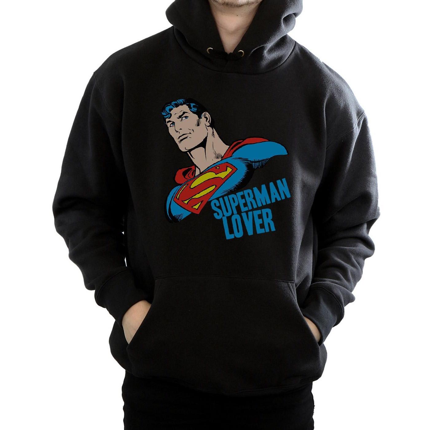 DC COMICS Superman Lover Felpa con Cappuccio  
