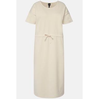 Ulla Popken Robe d'intérieur en molleton Oversize Col Rond Manches Courtes  