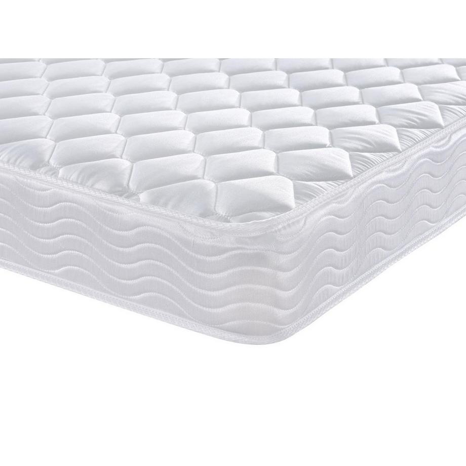 Vente-unique Set aus Bettgestell mit Bettkasten + Federkernmatratze mit Memory Schaum - 160 x 200 cm - Stärke 15 cm - Holzfarben hell - WOLKENLOS von MORGENGOLD  