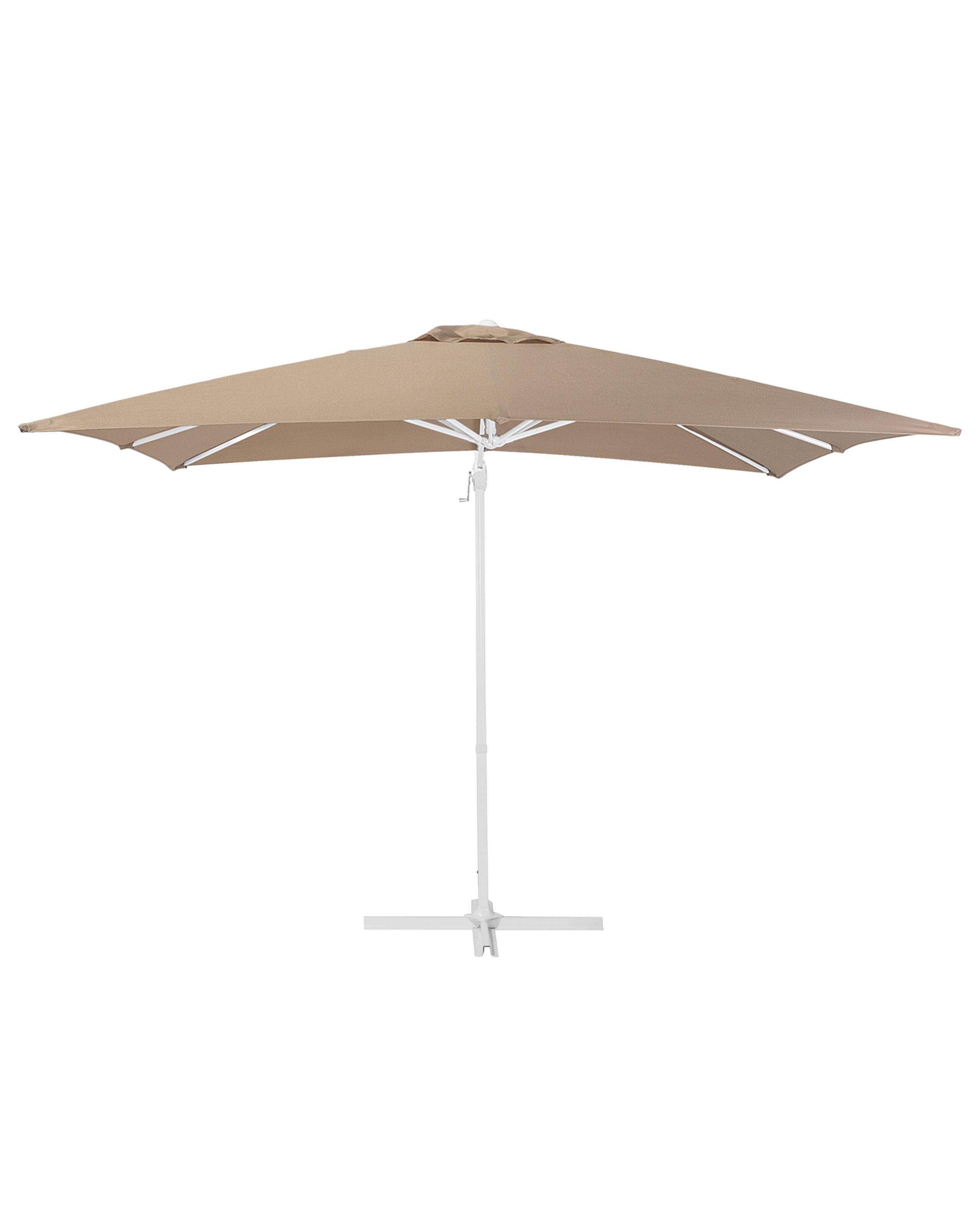 Beliani Ombrellone a sbalzo en Tessuto MONZA  