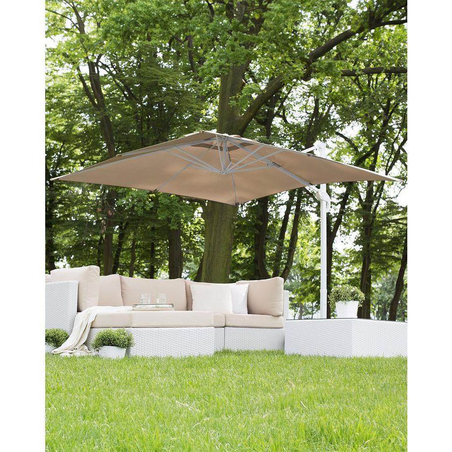 Beliani Ampelschirm aus Stoff MONZA  