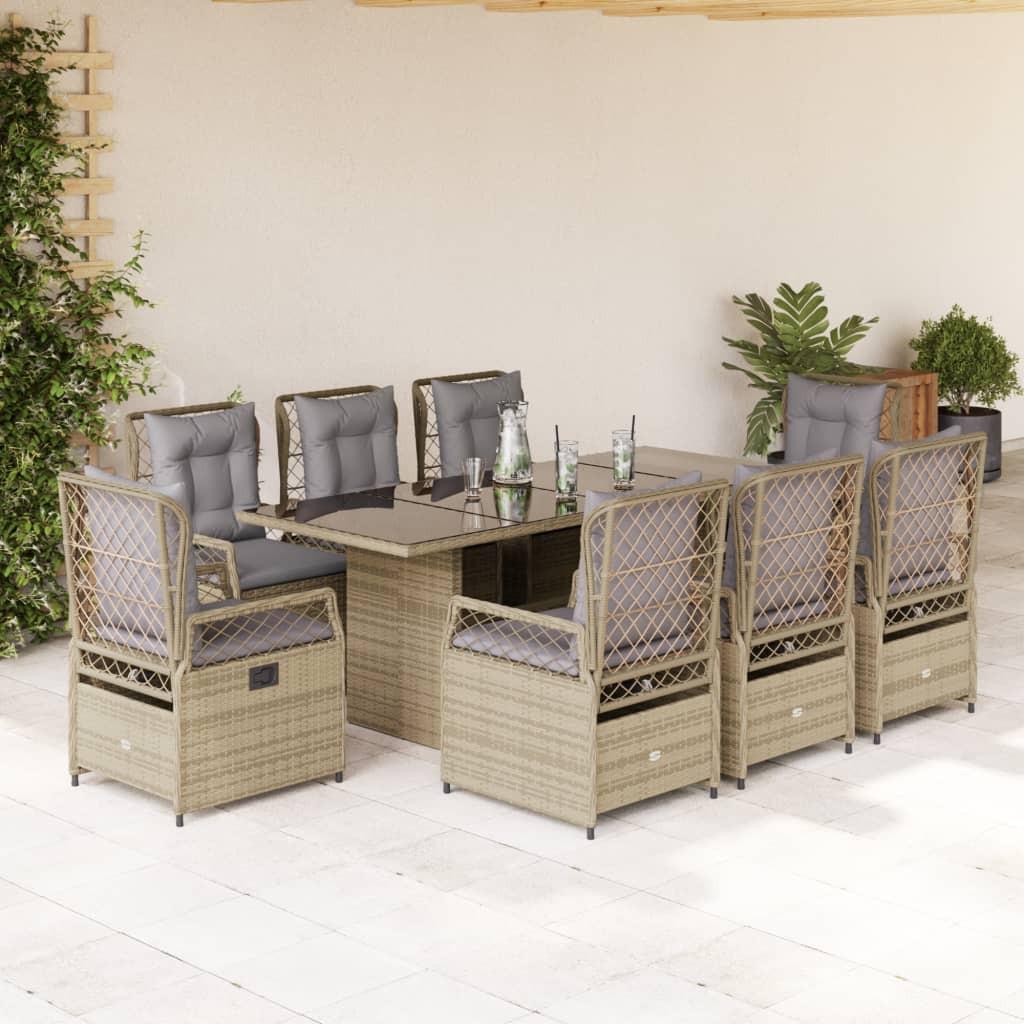 VidaXL set da pranzo da giardino Polirattan  