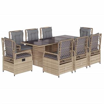 Garten essgruppe poly-rattan