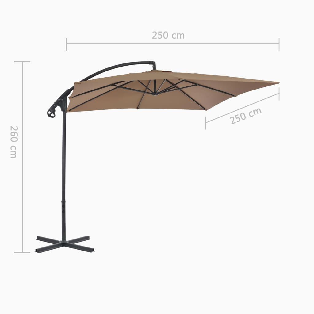 VidaXL Parasol d'extérieur en porte-à-faux  