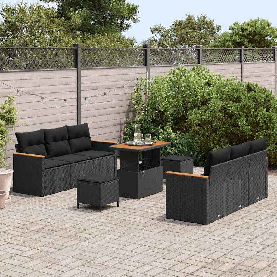 VidaXL Modulares sofa-set poly-rattan  