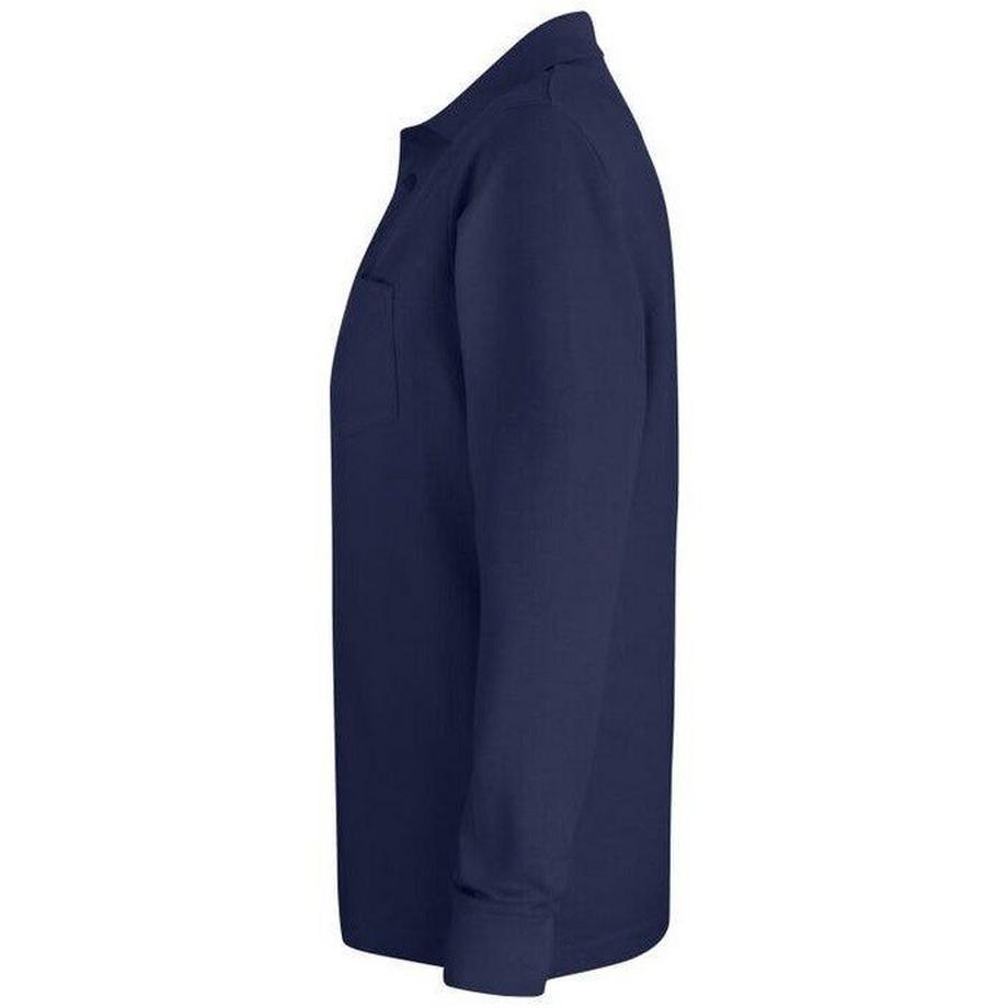 Clique Polo Manches Longues Basic avec Poche Poitrine  