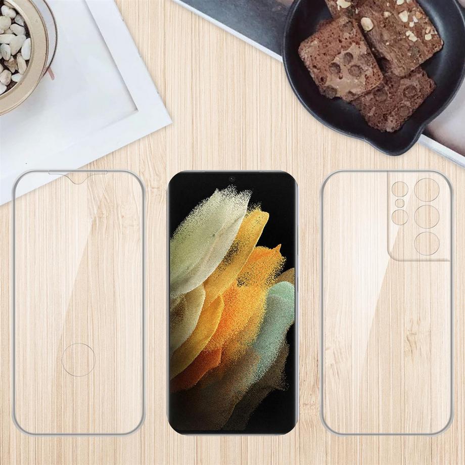 Cadorabo  Hülle für Samsung Galaxy S21 ULTRA 360° Full Body Front- und Rückenschutz 