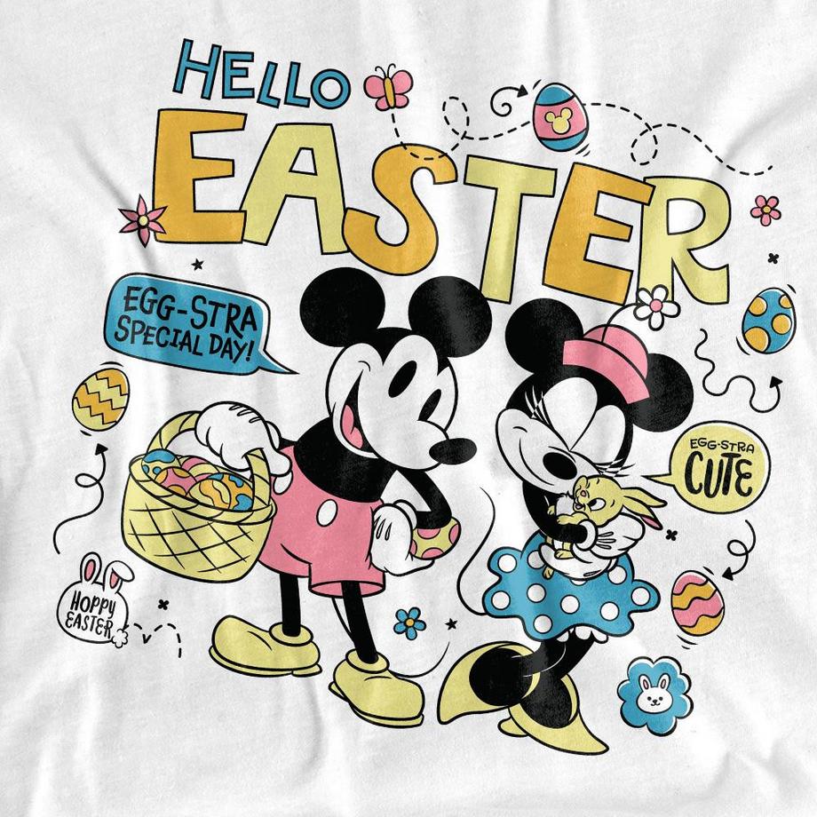 MICKEY MOUSE Hello Easter T-Shirt Manches Longues  