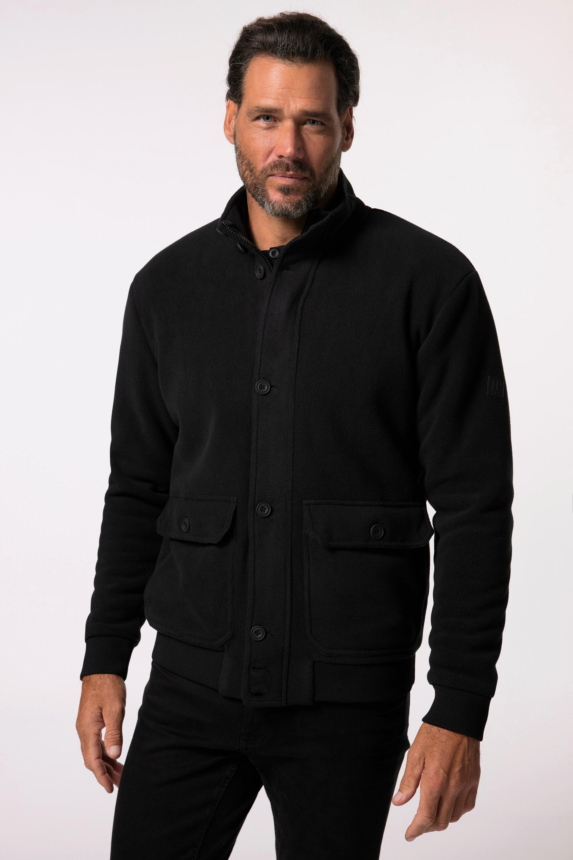 JP1880 Fleeceblouson Teddyfutter Stehkragen Doppeltaschen  