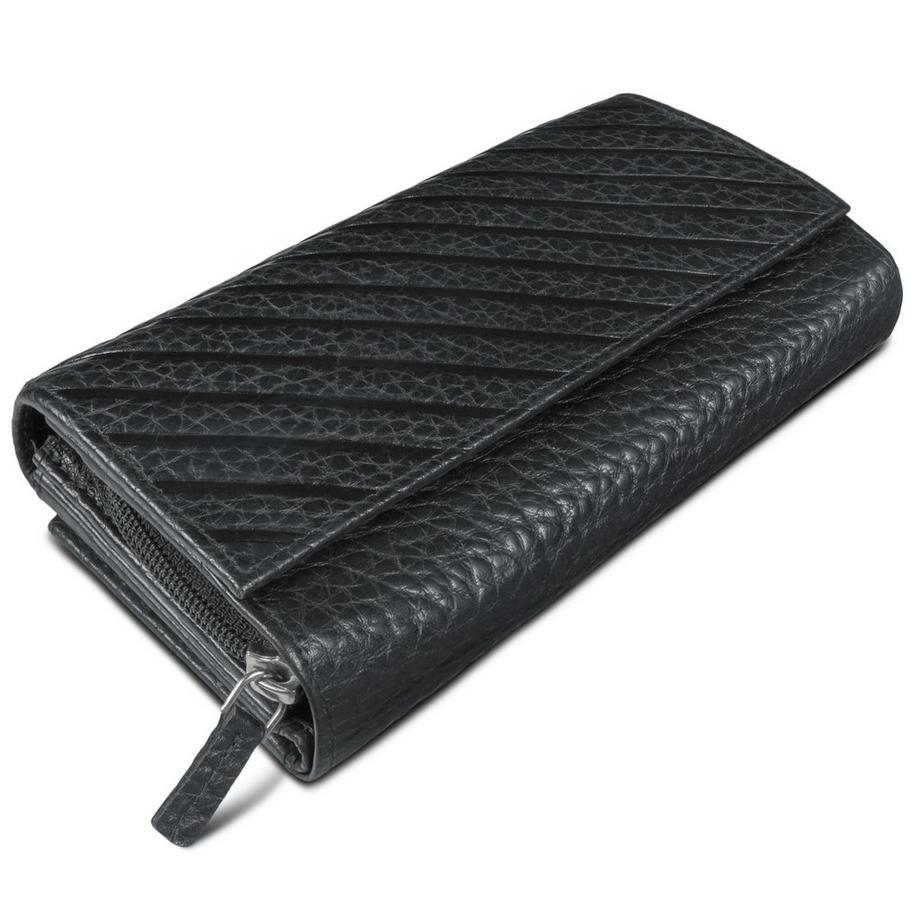 Vintage Leder Geldbörse groß mit vielen Fächern RFID Blocker