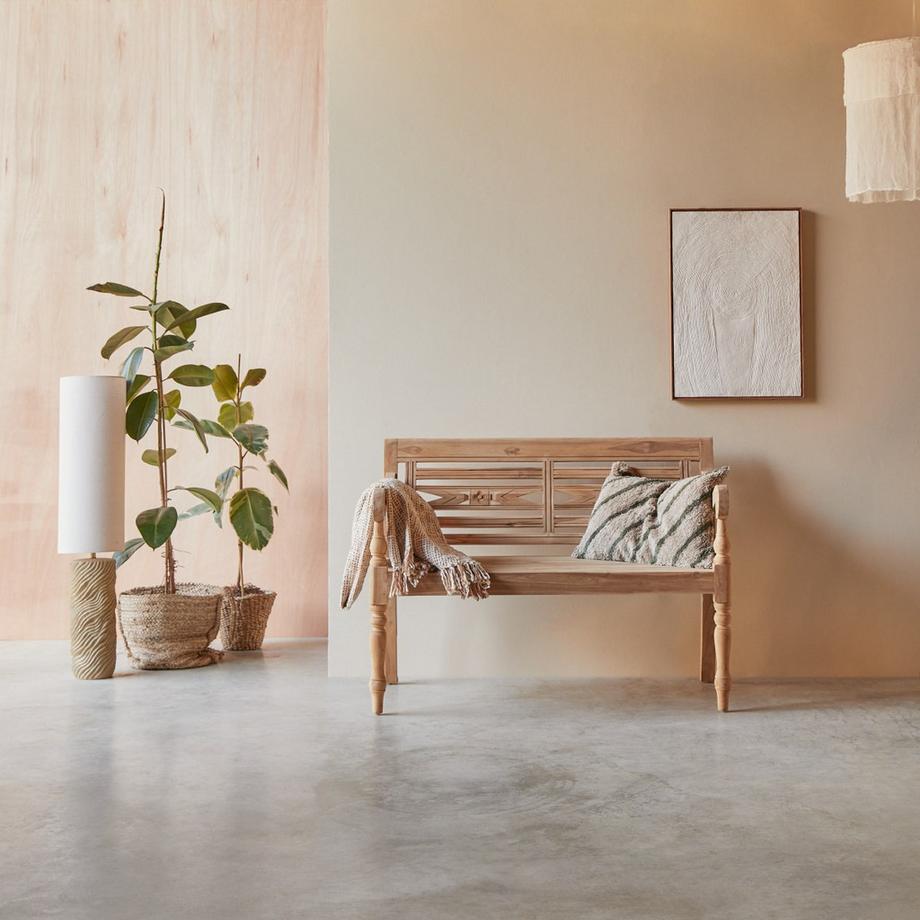 Tikamoon Banc en teck massif Marceau  