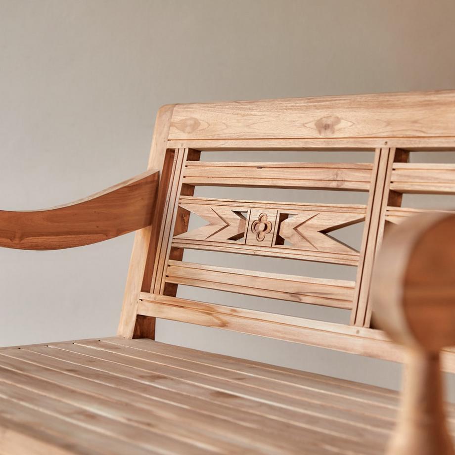 Tikamoon Banc en teck massif Marceau  