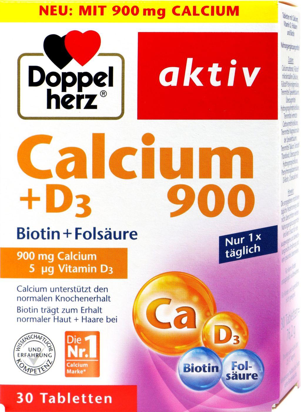 Doppelherz  Doppelherz Calcium 900 D3 Folsäure Biotin 