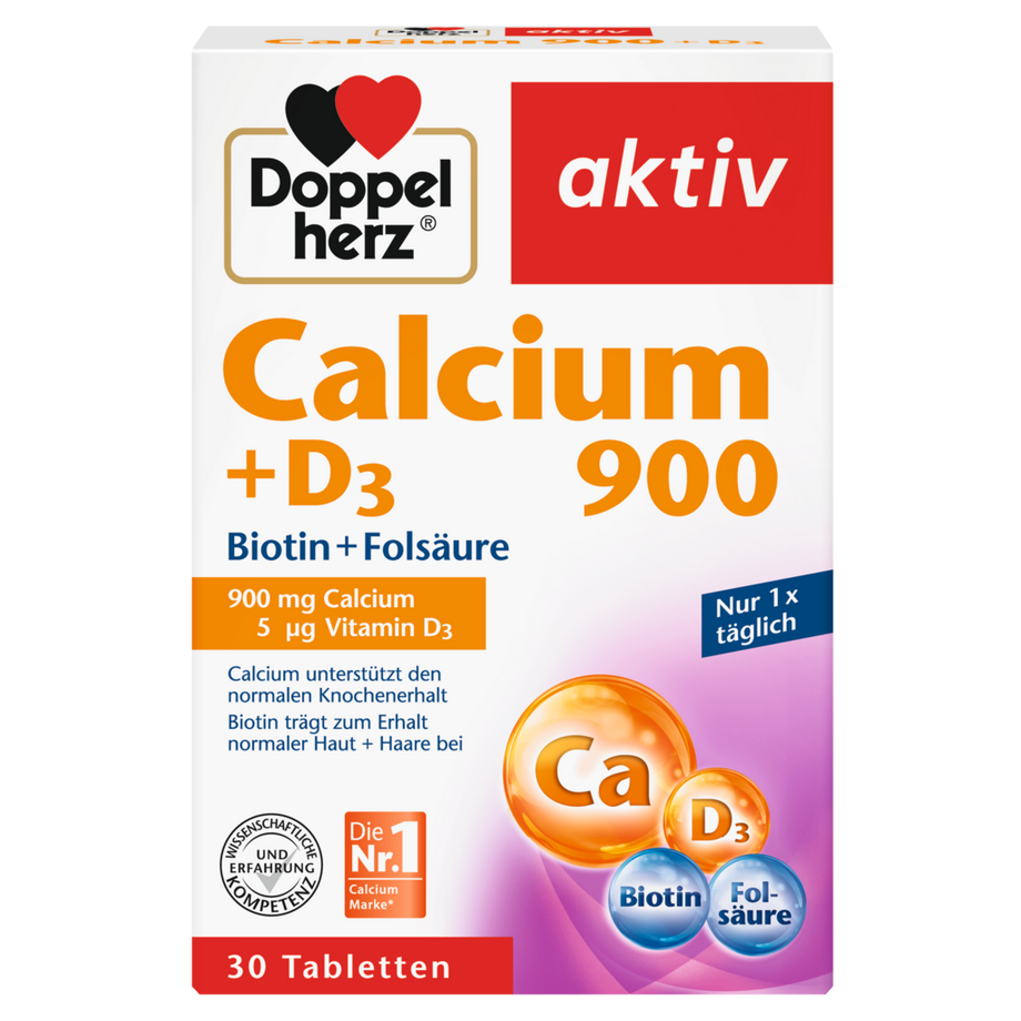 Doppelherz  Calcium 900 D3 Folsäure Biotin 