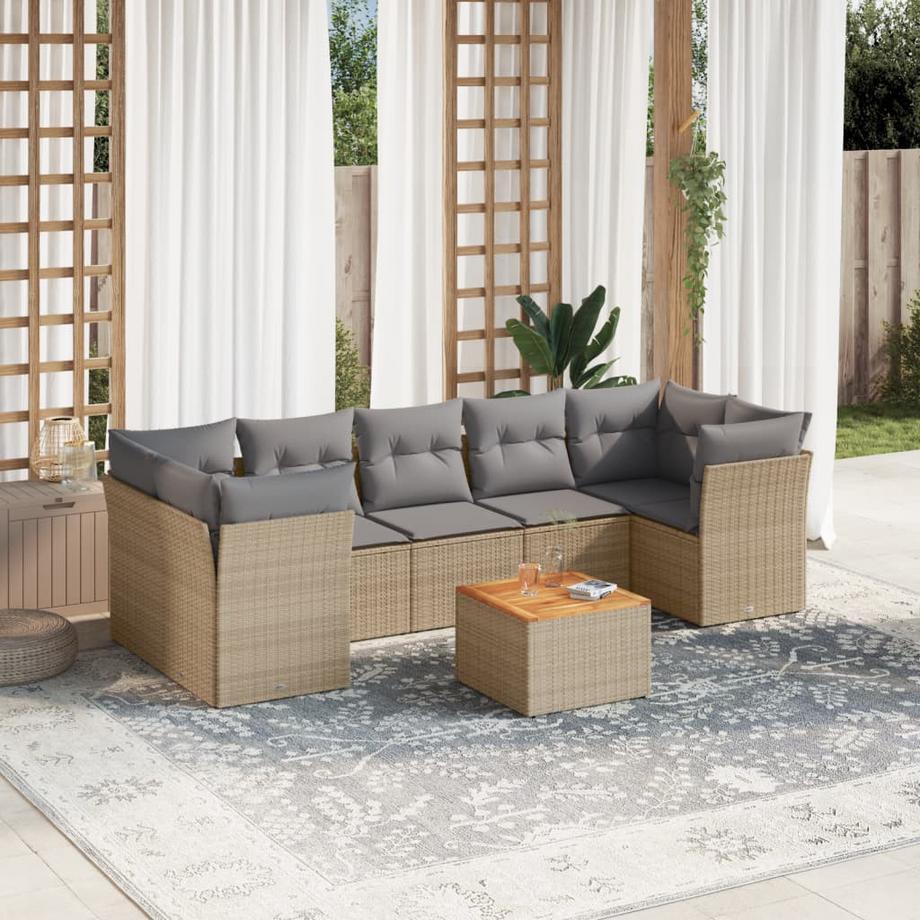 VidaXL Garten sofagarnitur poly-rattan  