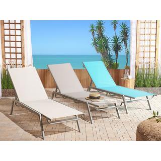 Beliani Sonnenliege aus Stahl Modern NOLI  