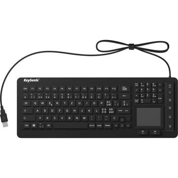 Keysonic Clavier en silicone étanche avec pavé tactile KSK-6231 INEL