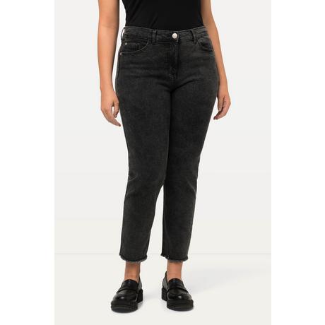 Ulla Popken  Jeans Sarah, Fransen, schmales Bein, High Waist 