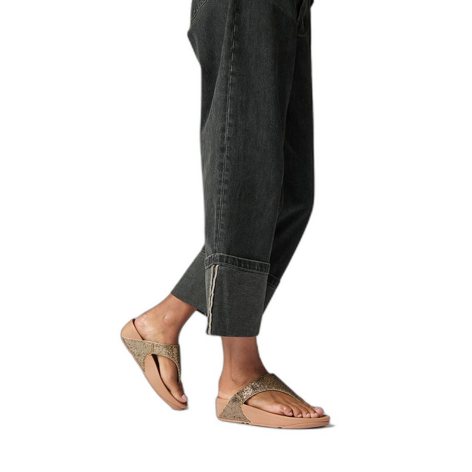 Fitflop Lulu Toe Post Glitterball Sandalen  