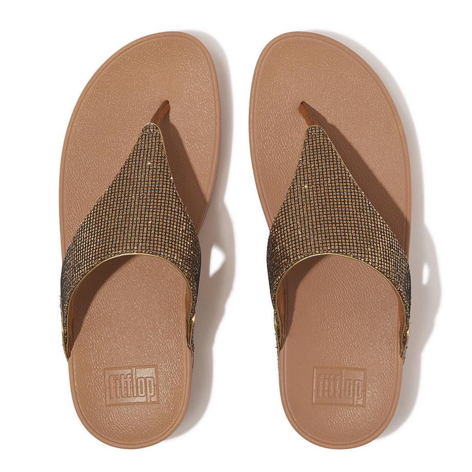 Fitflop Lulu Toe Post Glitterball Sandalen  