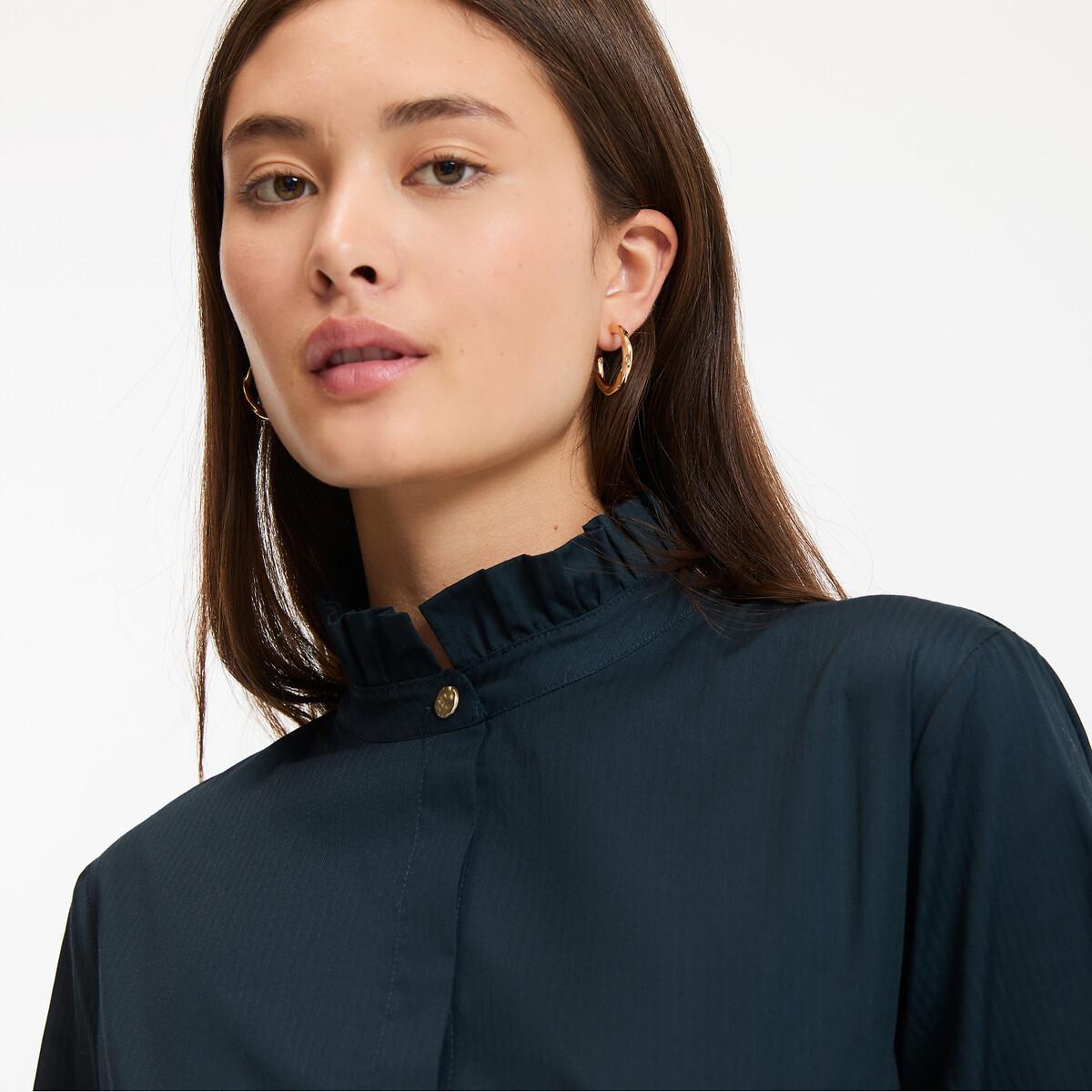 La Redoute Collections Camicetta Maniche Lunghe Collo a Volant  