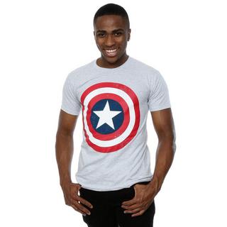 MARVEL  Tshirt CAPTAIN AMERICA DISTRESSED SHIELD 