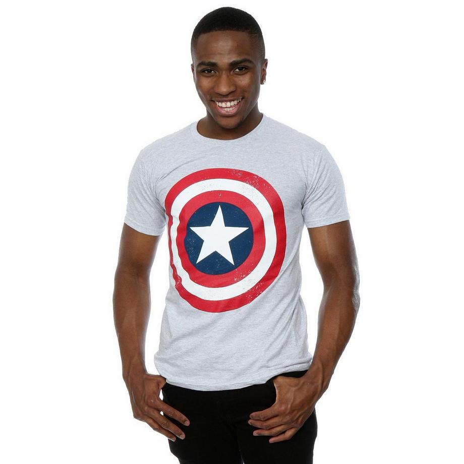 MARVEL Captain America Distressed Shield T-Shirt  
