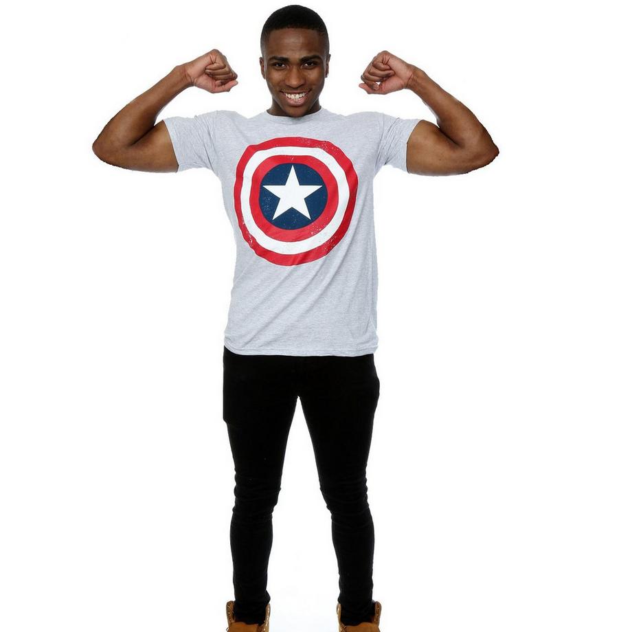 MARVEL Captain America Distressed Shield T-Shirt  