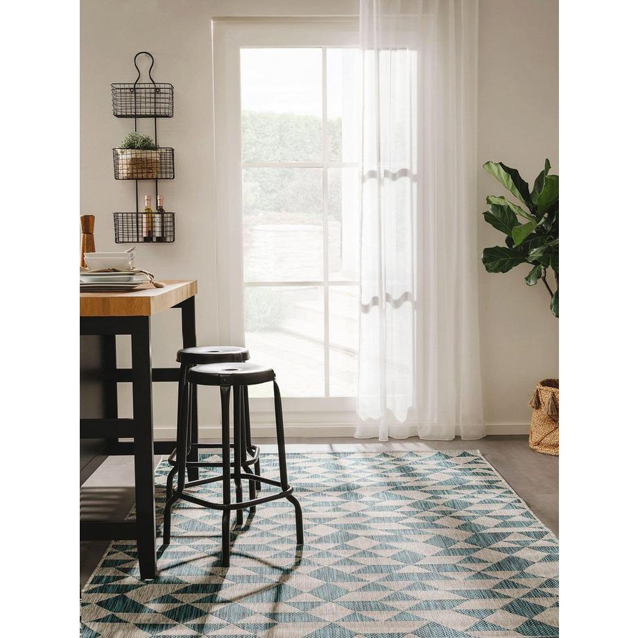 Benuta Tapis d'extérieur & intérieur Cleo Bleu  