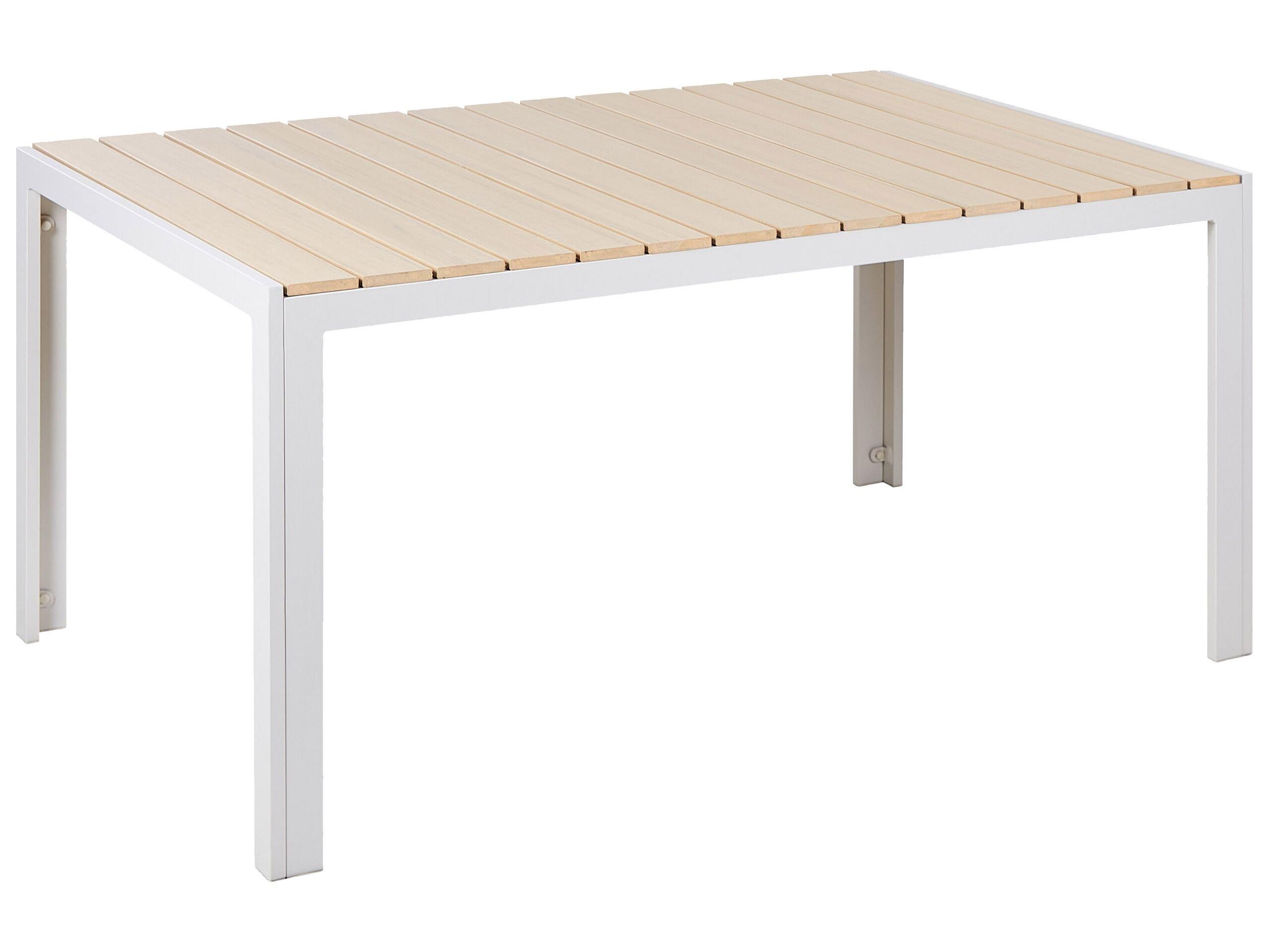 Beliani Table de jardin en Bois synthétique Industriel COMO  