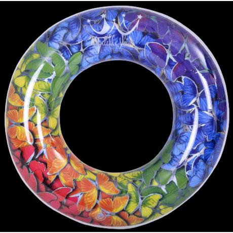 Jilong  Farbenfroher Schmetterling Schwimmring (mehrfarbig, ⌀90cm) 