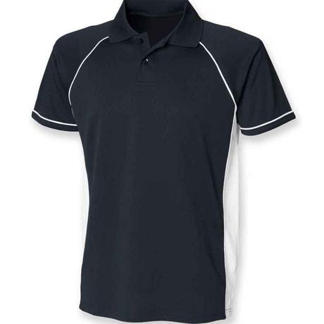 Finden & Hales Poloshirt Kontrasteinsatz  