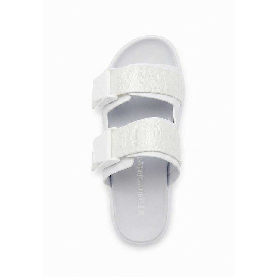 EMPORIO ARMANI Sandales à glissière avec sangles ajustables  