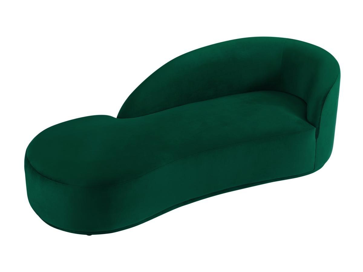 PASCAL MORABITO Chaise longue in Velluto Verde - Angolo a sinistra - LONIGO di PASCAL MORABITO  