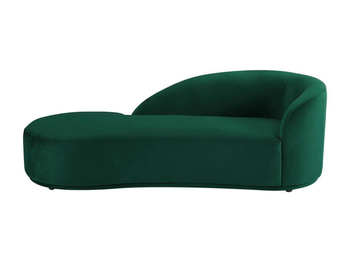 PASCAL MORABITO Chaise longue in Velluto Verde - Angolo a sinistra - LONIGO di PASCAL MORABITO  