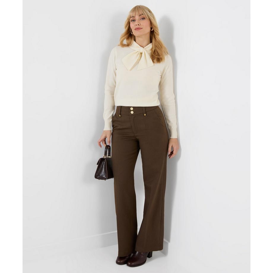 Joe Browns Pantalon Ajusté Jambes Larges Double Boutonnage  