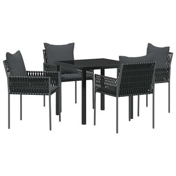 Esszimmer-set für den außenbereich poly-rattan