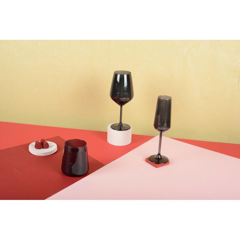 Aulica  VERRES A VIN NOIR - LOT DE 6 