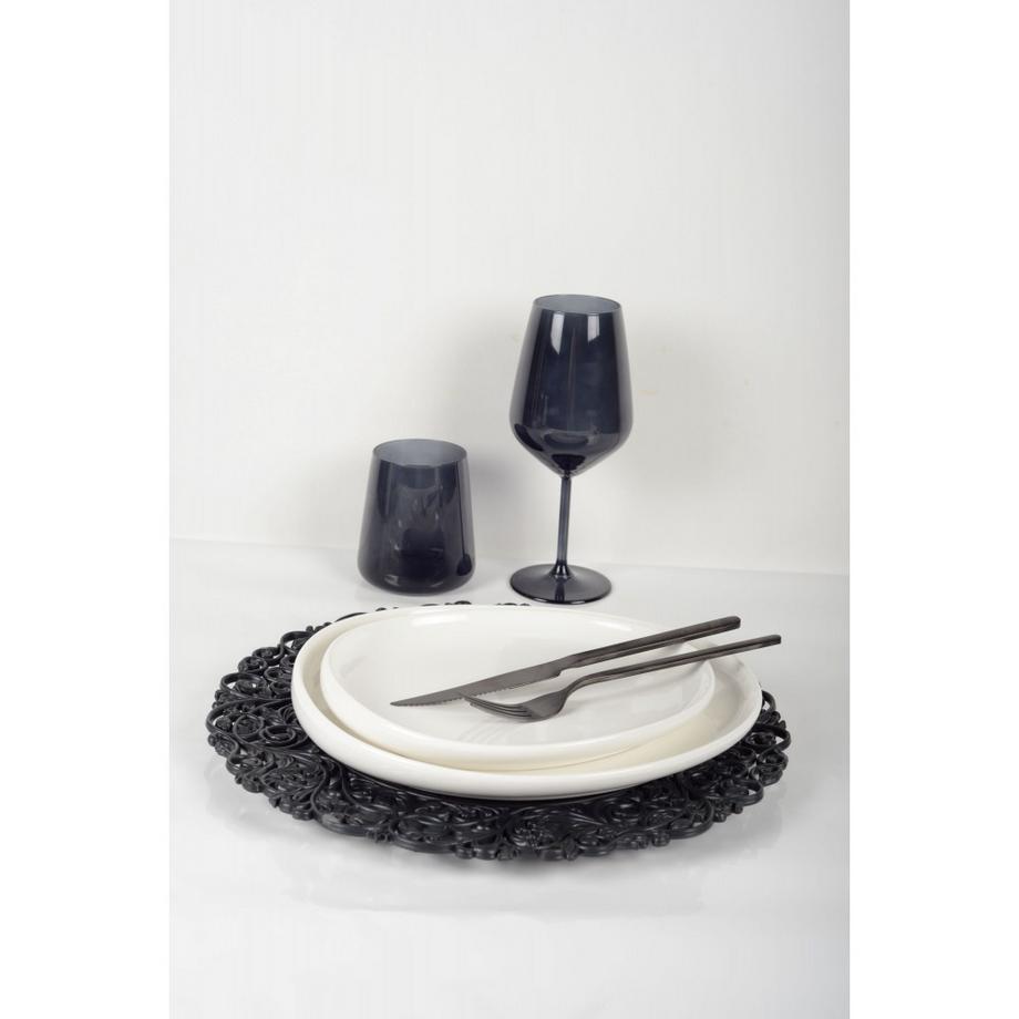 Aulica  VERRES A VIN NOIR - LOT DE 6 