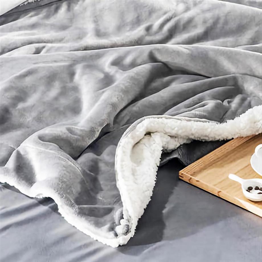 Intirilife Intirilife Sherpa Decke Kuscheldecke  