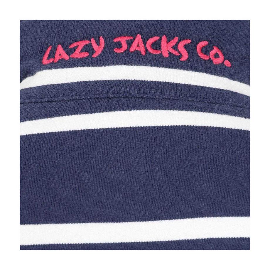 Lazy Jacks Sweatshirt rayé à fermeture éclair intégrale  