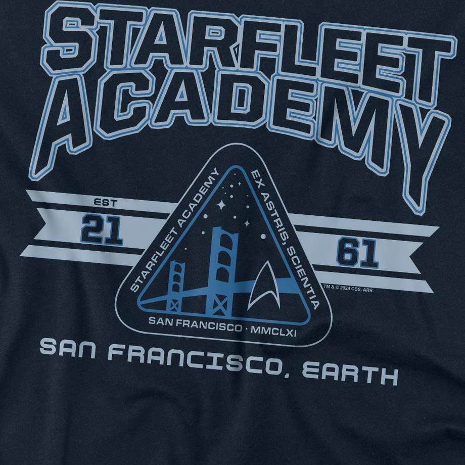 Star Trek Starfleet Academy Earth T-Shirt Maniche Lunghe  