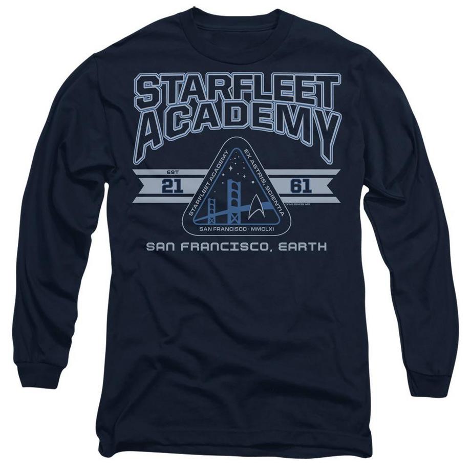Star Trek Starfleet Academy Earth T-Shirt Maniche Lunghe  