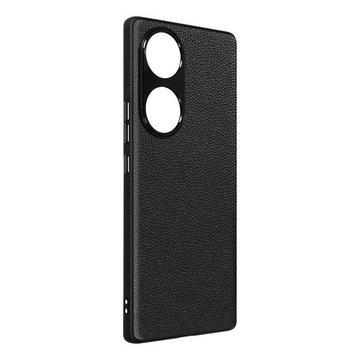 Coque Honor 70 Cuir Grainé Noir