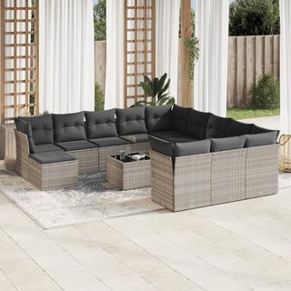 VidaXL set divano da giardino Polirattan  